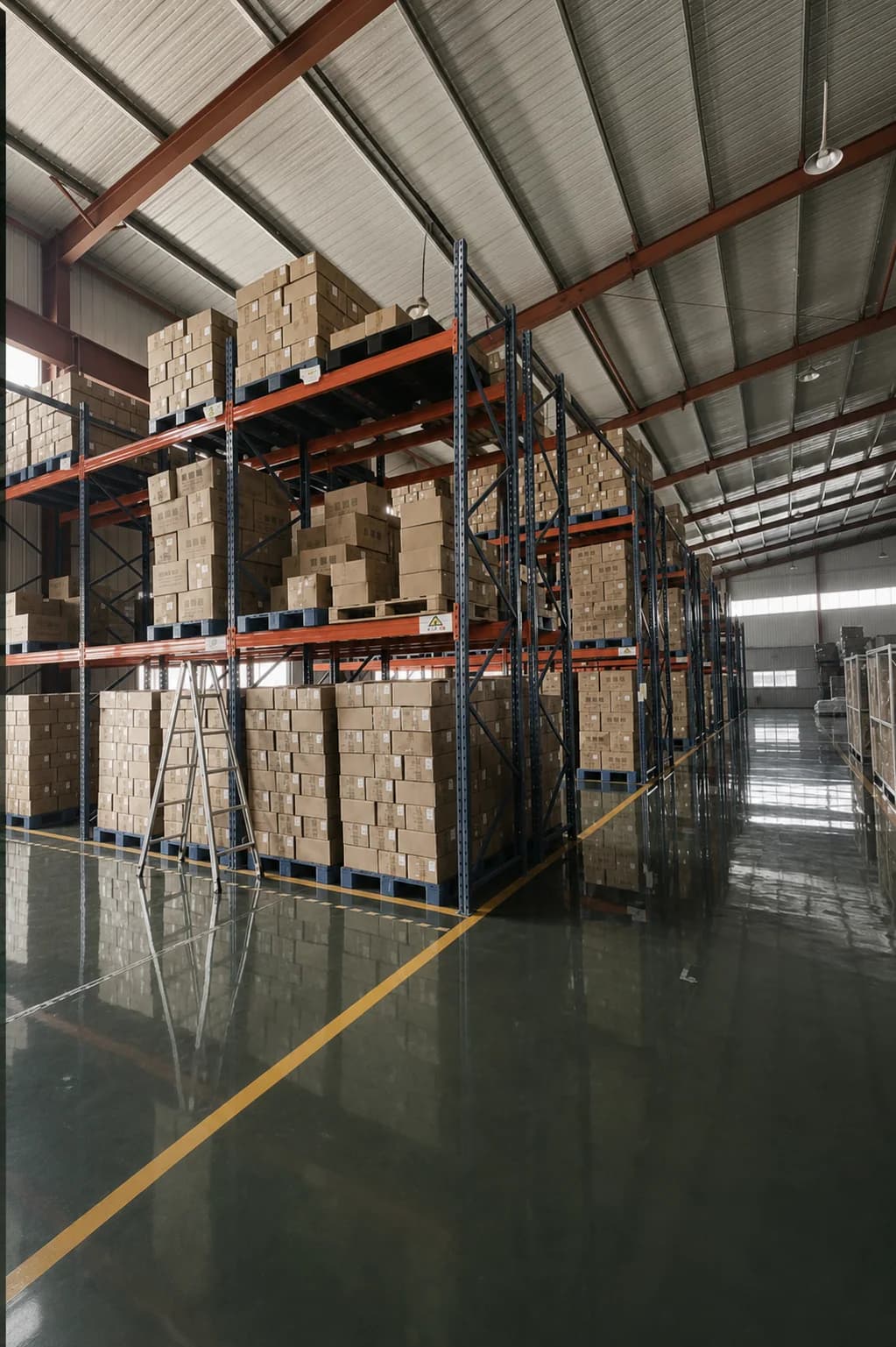 Alpha Medical Products warehouse Materials and finished-goods warehouse at Alpha Medical Products