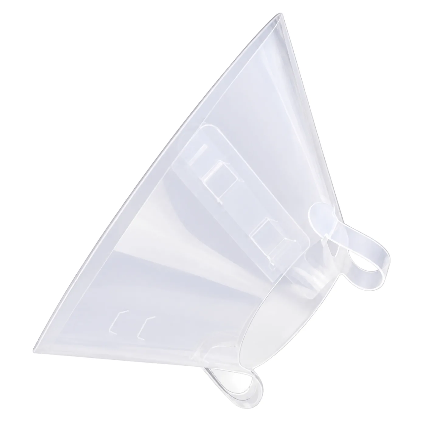Transparent PP material Transparent PP Elizabethan collar with a clear, glossy surface