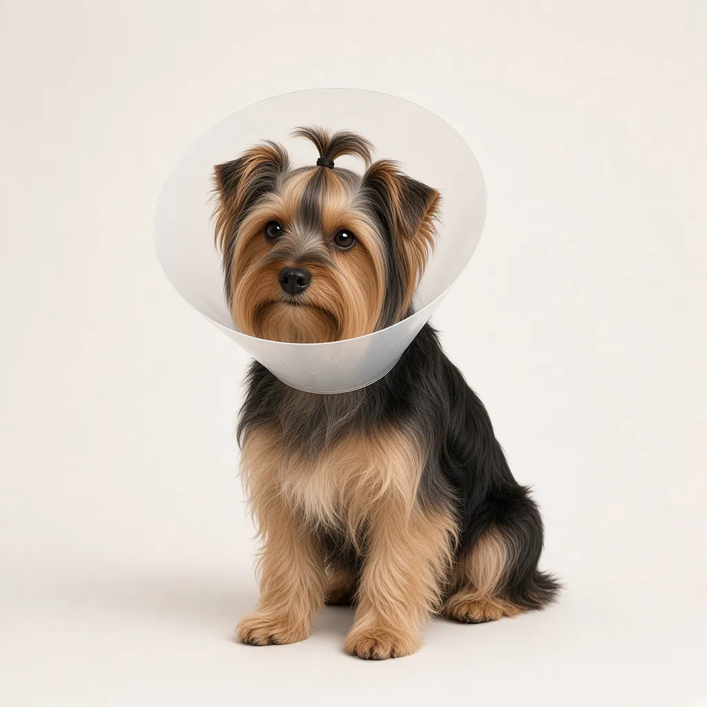 #10 · Toy dog Toy dog wearing a PP Elizabethan collar, size #10