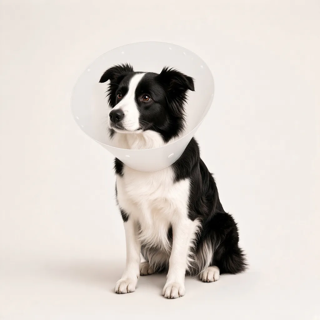 #15 · Medium dog Medium dog wearing a PP Elizabethan collar, size #15