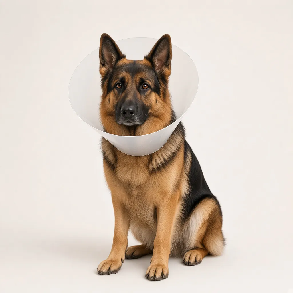 #25 · Large dog Large dog wearing a PP Elizabethan collar, size #25