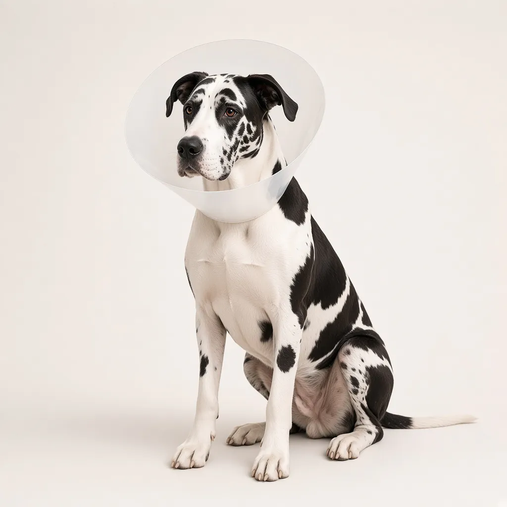 #30 · Extra-large dog Extra-large dog wearing a PP Elizabethan collar, size #30